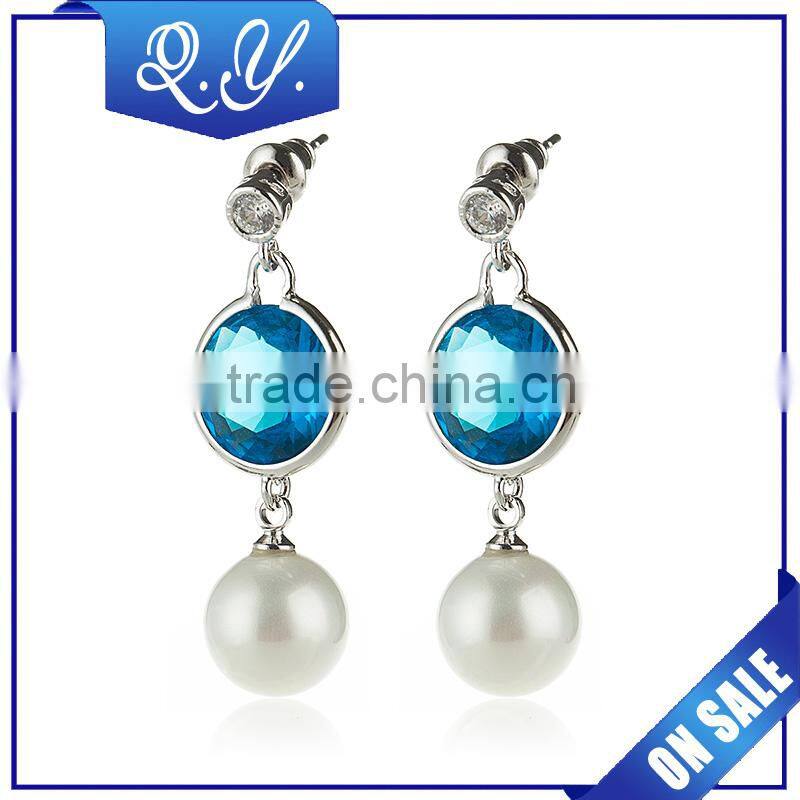 High quality latest colored ear jewelry lovely studs piercing jewelry china wholesale