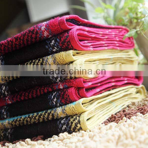 pure cotton yarn-dyed square jacquard hand towel