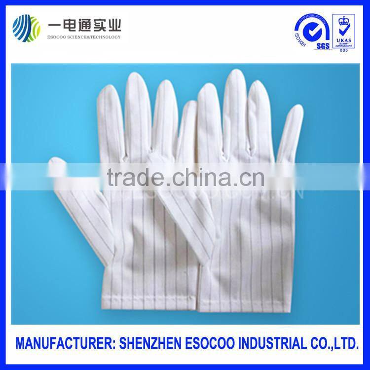 cleanroom ESD cloth gloves