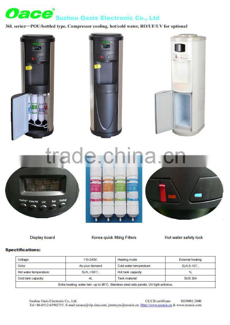 Hot And Cold Floor Stand RO Drinking Machine