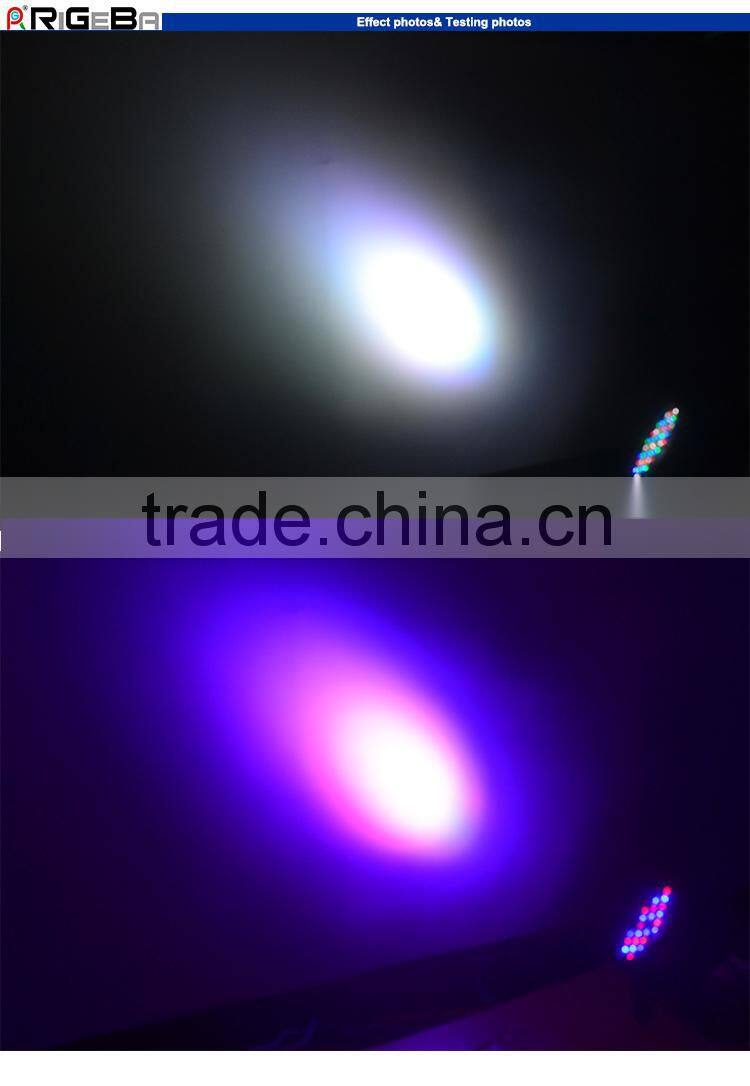 New LED Par64 cheap portable 54*1w rgbw dmx stage mini flat led par light