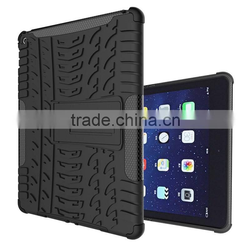 Shock absorption transformer stand armor for iPad Air 2 iPad 6 back case