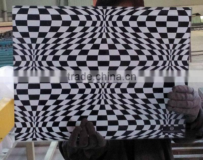 silk screen transfer printing ,ceramic silk printed glass with high quality glass factory qinhuangdao