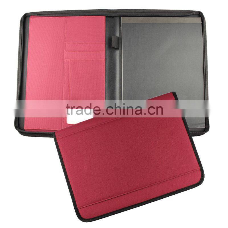 Fabric A4 Size Zipper Nylon Fashion Portfolio