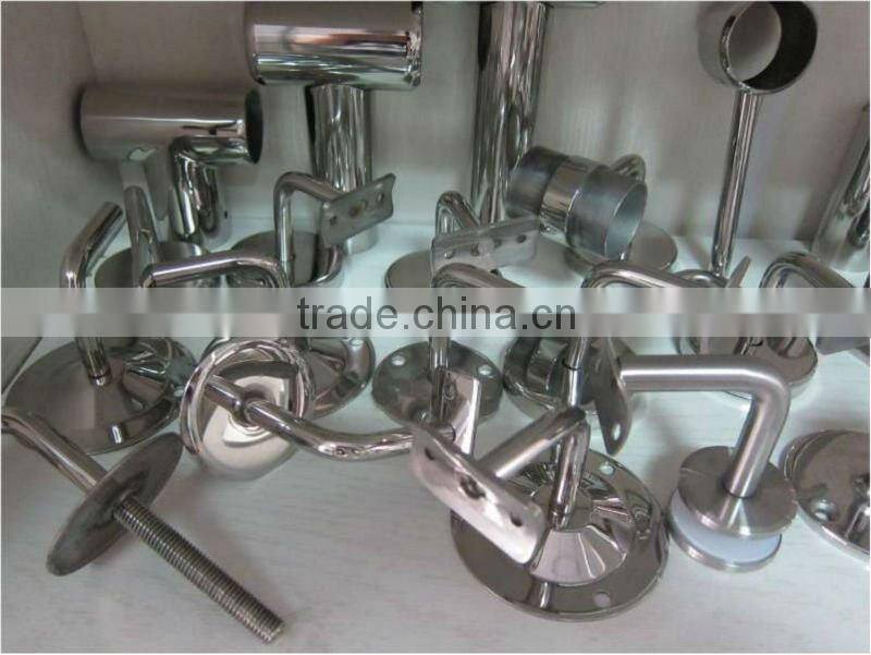 outdoor step metal handrail angle stair handrail bracket / round handrail bracket price
