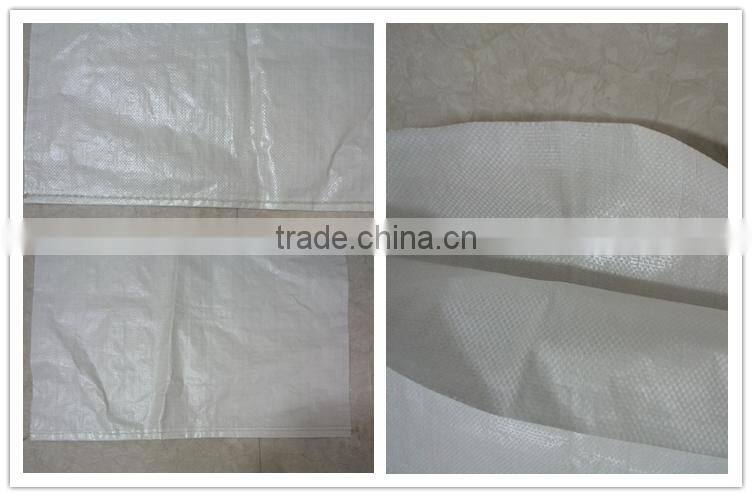 Customized White Laminated Plastic Polypropylene Woven Sacks Bag for Rice 50kg / 25kg