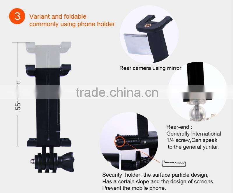 2015 monopod bluetooth selfie stick