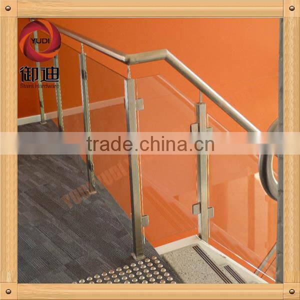 indoor stainless steel glass stairs handrail china supplier