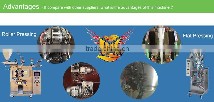 Roller Pressing Type 3 or 4 sides sealing automatic ketchup piston filling equipment