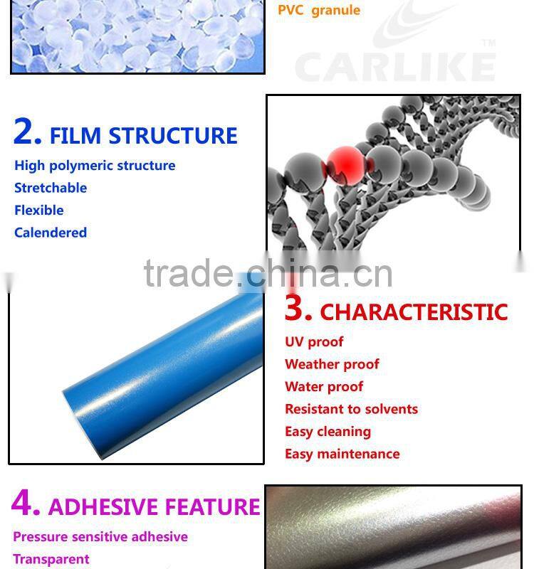 Factory Price Yellow Colored Glitter Sanding Vinyl Car Wrap Sticker