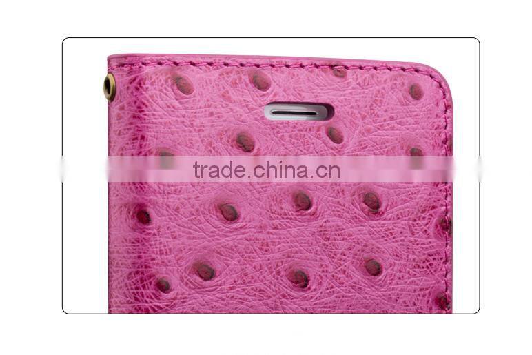 Sexy Purple Mobile Phone Case Wallet Leather Case With Card Slots For iPhone 6