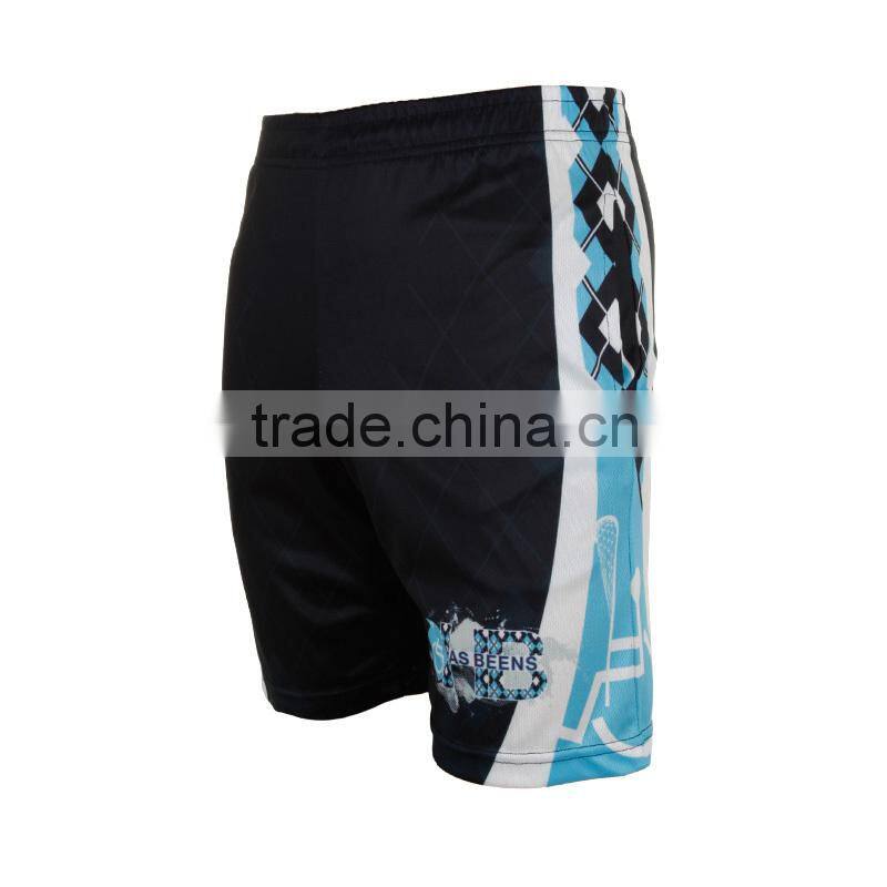2015 Professional custom design sublimation lacrosse shorts with good quality