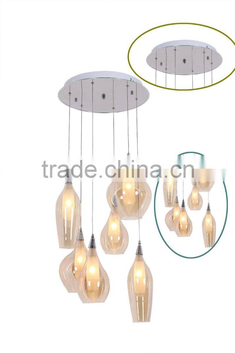 2016 hot sell Zhongshan chandelier European style G4 modern glass hotel/home using pendant lighting of clear Ball Pendant Lamp