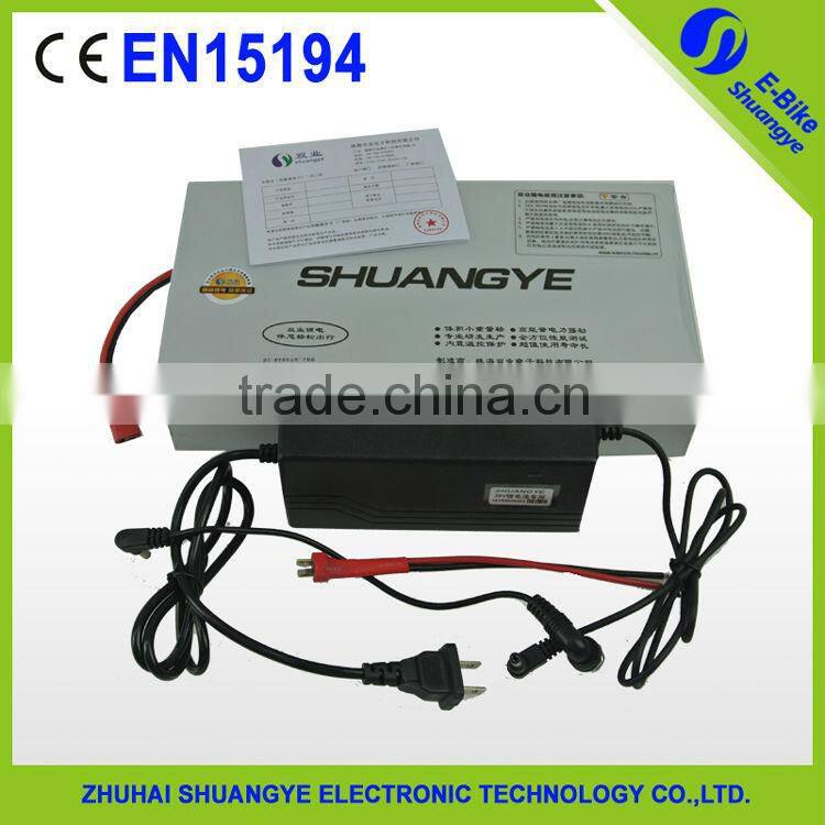 36v10AH electric aluminum box bicycle lithium battery with charger