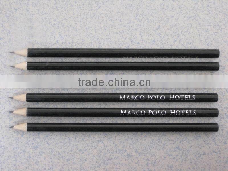 7" standard size round shape sharpened 2.0mm HB lead promotion hotel pencil