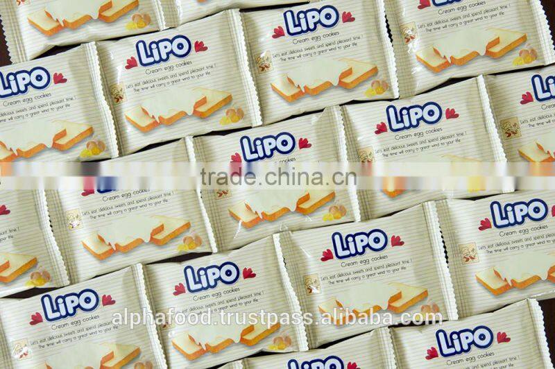 LIPO CREAM 129G/BAG EGG COOKIES - FINE BISCUITS