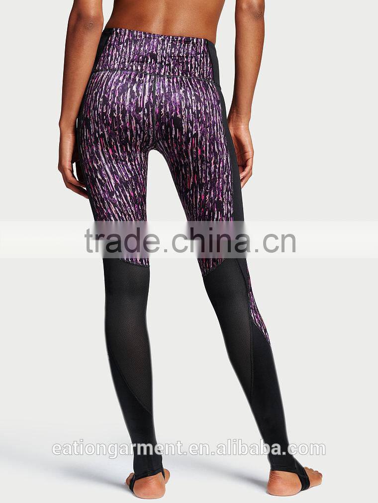 new fashion custom printed ladies sports yoga leggings