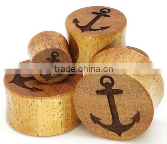 Plug Tunnel Jewelry Wholesale Brass Plug Wooden Ear Plug