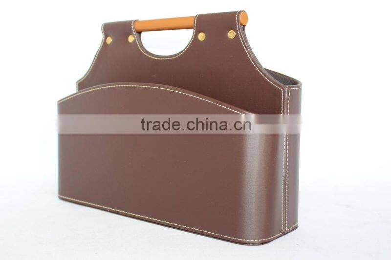 Faux Leather Storage Baskets for Sundries/ Decorative Cardboard storage basket