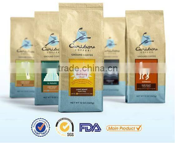 alibaba china supplier wholesale kraft stand up pouch with zipper