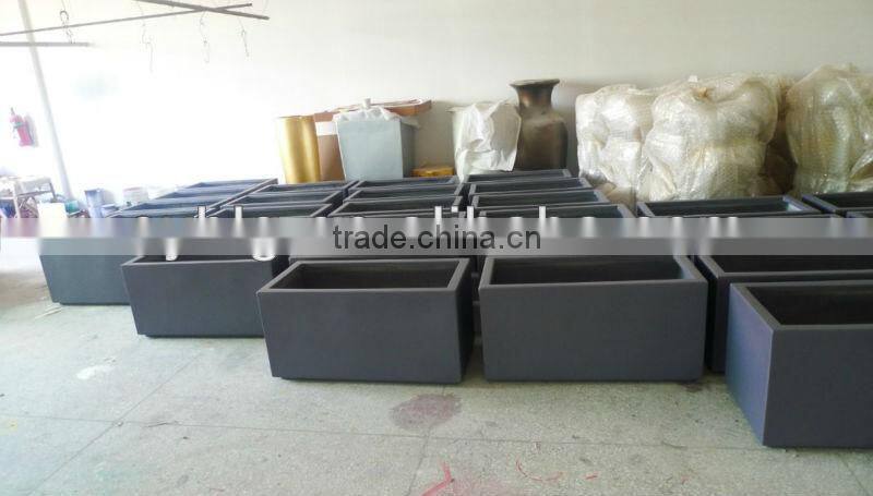 high glossy fiberglass planter for garden ,shopping center