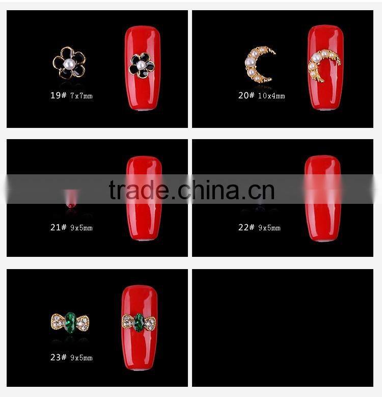 2016 new Nail Rhinestone Alloy Flower 3D Nail Art Decoration Glitter Tips DIY For Nail Art Designs pictures