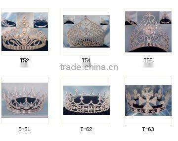 rhinestone crystal queen pegaent crown for sale