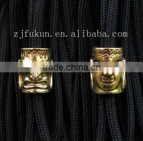 3 Dimensional 18*14MM Antique Silver / Gold Zinc Alloy Paracord Beads Charm DIY Jewelry Charms