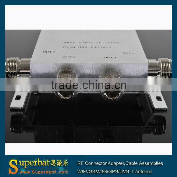 800-2500MHz 4-way Power Divider N female connector
