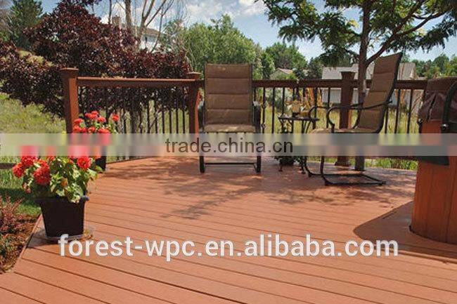 2016 hot sale outside wood plastic composite material deck wpc with low price