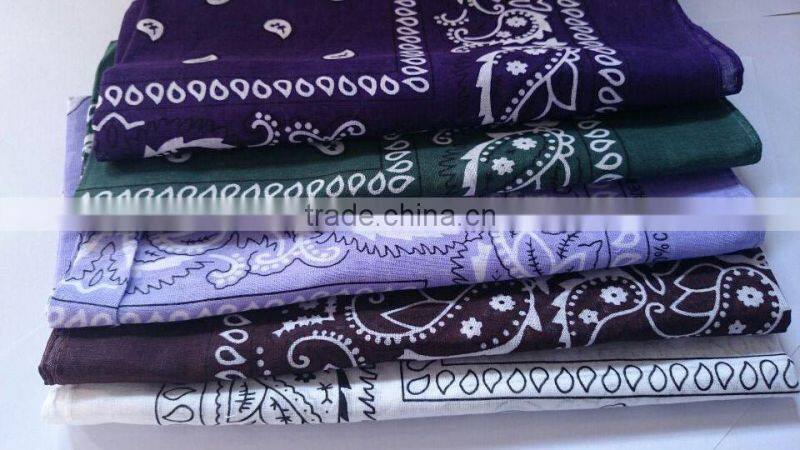 Factory direct sales of high quality environmentally friendly organic soft 100% cotton bandana