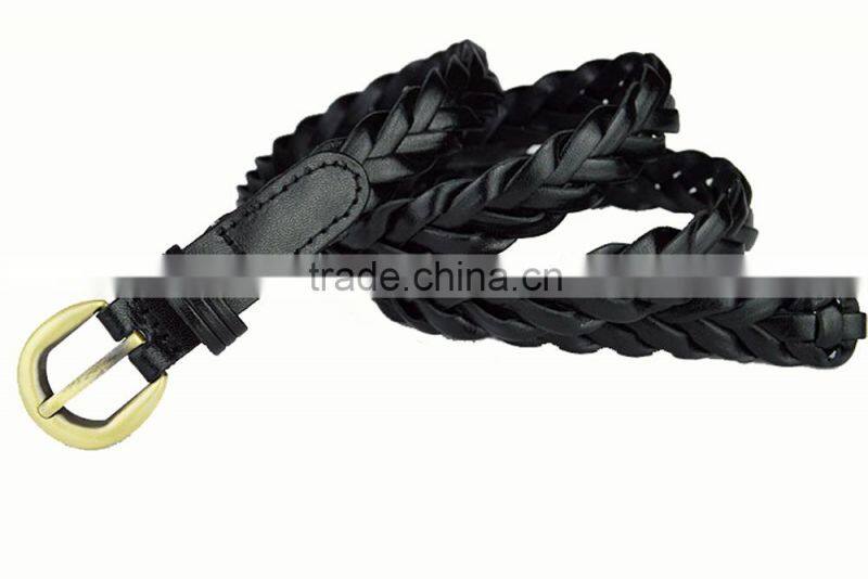 Drop Shipping 2cm Wide 100% Handmade Weave Belt For Girl