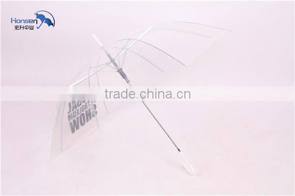 PVC Material mini light weight micro printing Transparent Umbrella