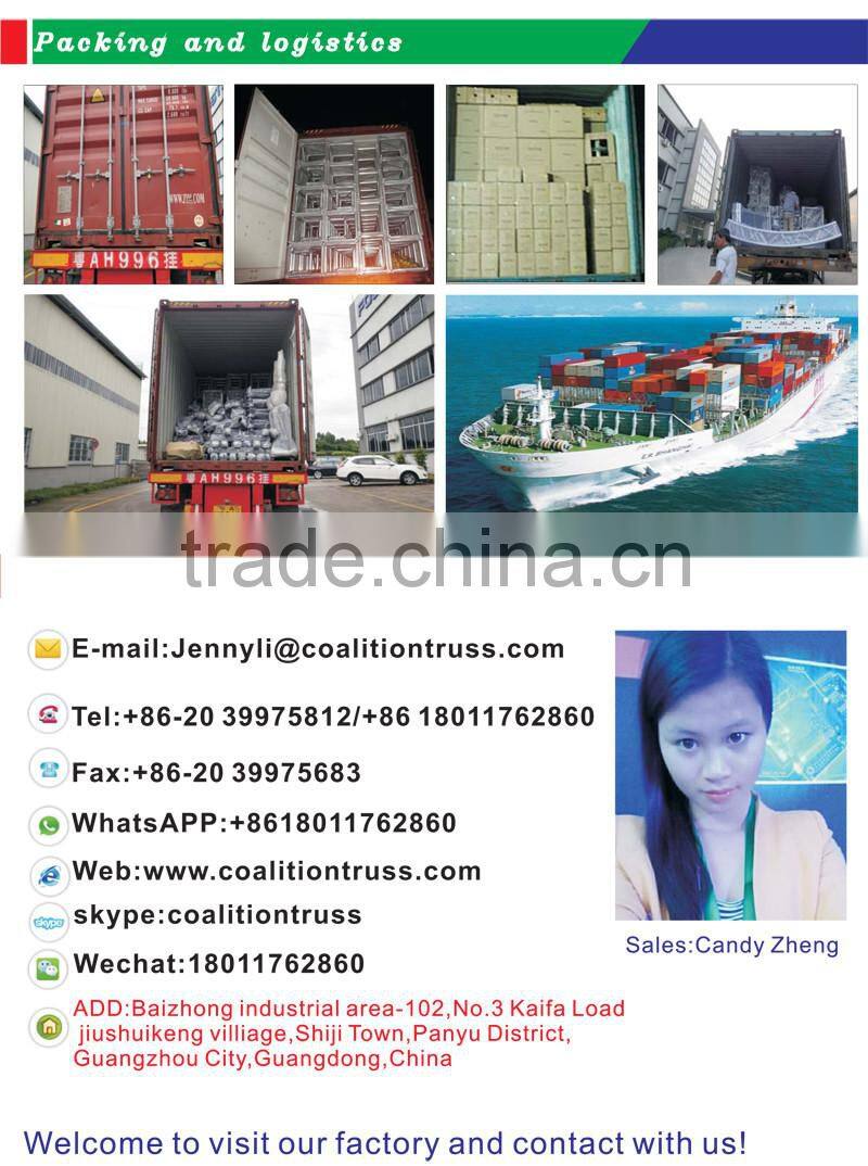 Aluminum led display truss, stage lighting truss rotating truss