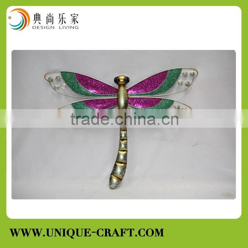 Metal arts and crafts dragonfly wall decor for home decorations