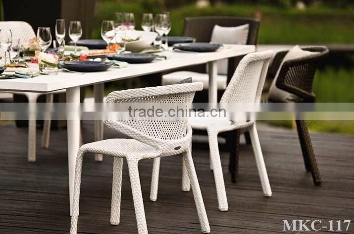 2015 Synthetic Rattan Dining Set Furniture- Poly Rattan Dining Room Furniture - Wicker Furniture Dining Table and Chair