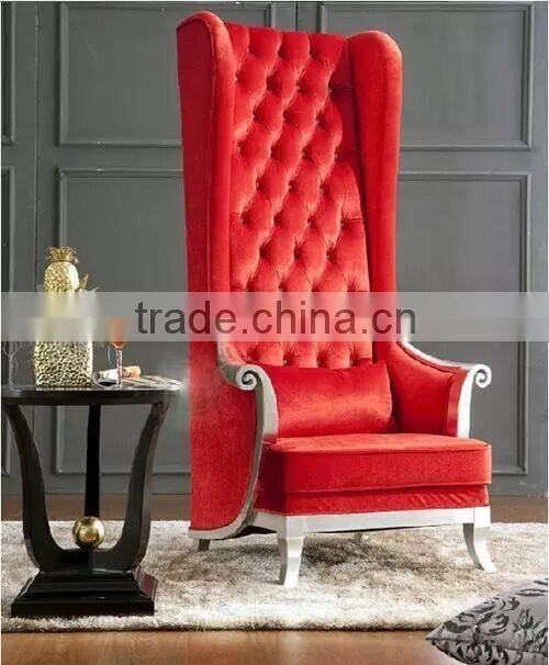 Modern wooden high back pedicure chair,hotel chair,leisure chair
