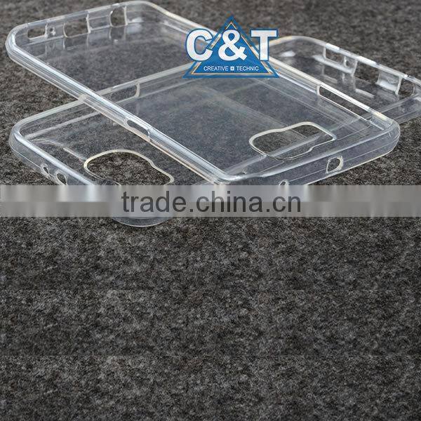 C&T Clear Transparent Flexible Gel Ultra Thin TPU Cases Covers For Samsung Galaxy S7 Edge