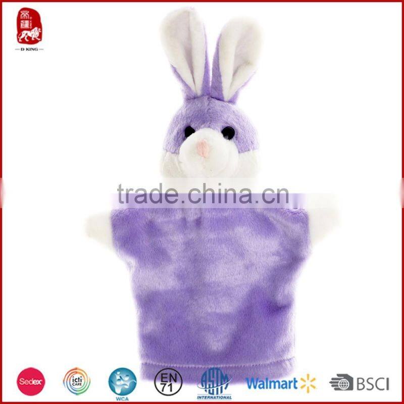 Wholesale customized Velvet Finger Animal hand Puppet Play Learn Story Toy