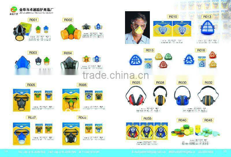 single filter chemical respirator