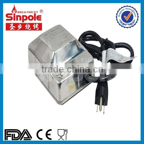 2016 Hot Sell Sinpole Camping Grill Rotisserie Kit (rotisserie Dc 12v Motor)camping Kit with CE/FDA approved