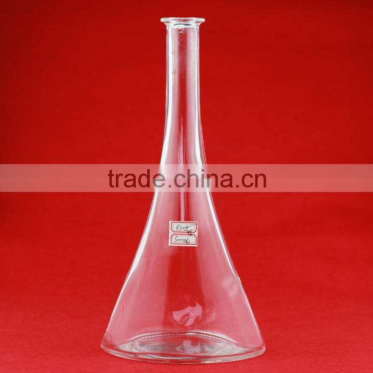 Hot designs alcohol glass bottle empty glass bottle 375ml ice liquor bottles