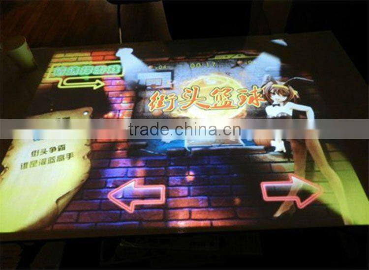 Touch interactive display of interactive projection game for night bar, club, pub,wine bar