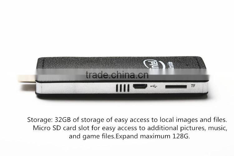 Intelligent Computer Stick intel Mini PC Win 8.1 with Legal Key ID Z3735F intel atom mini pc