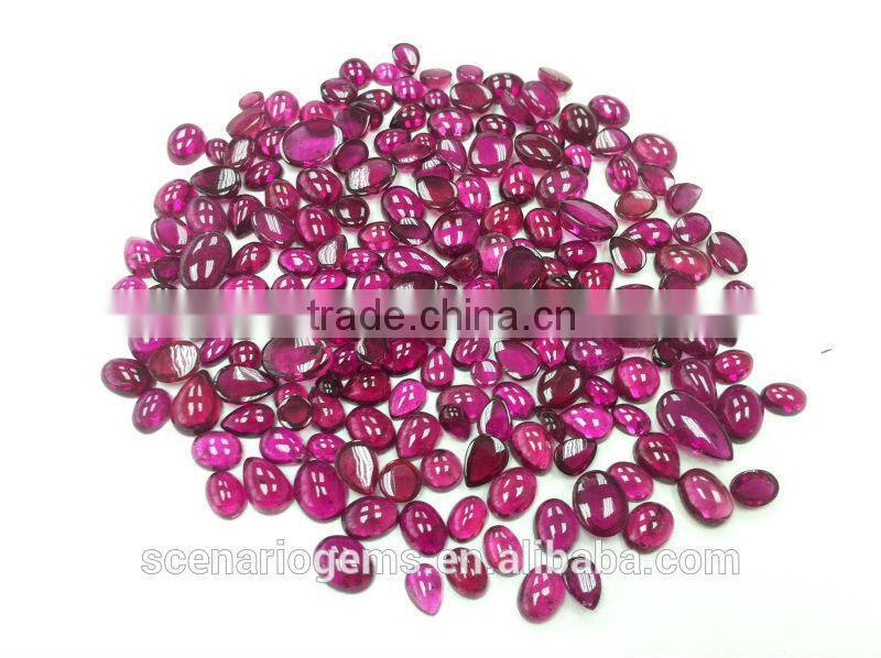 #CEMZ Natural Multi-Shape Cabs Loose Gemstone Rubellite Cabochon