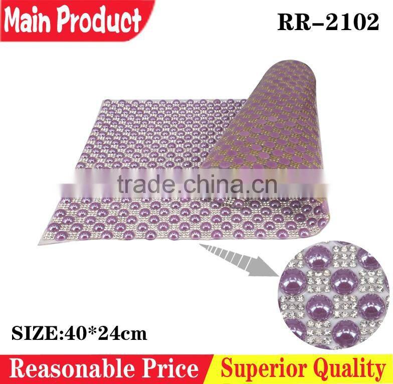 Colorful Sandals Decoration Hot Fix Rhinestone Beads Crystal Mesh