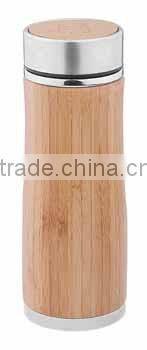 Vacuum cup with 100%natural bamboo