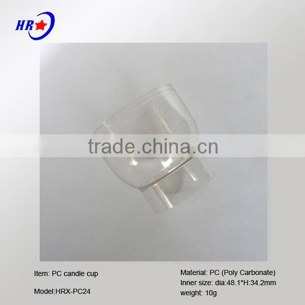HRX-PC24 TRANSPARENT ROUND PC CUP OF TEALIAGHT CANDLE