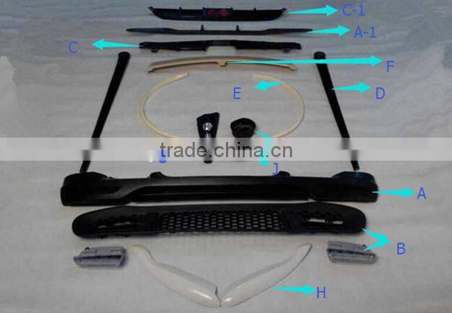 Smart body kits fit for MB Smart 2009year~ to B-style smart PP material body kits with interior parts