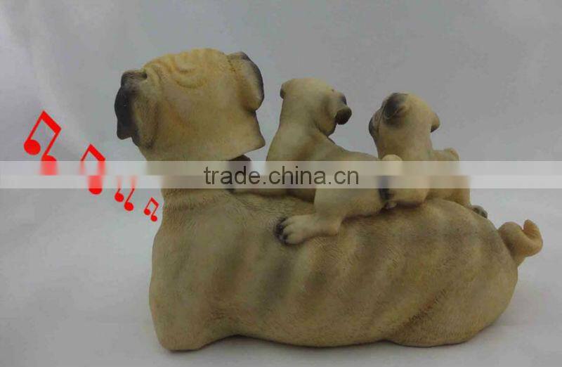 polyresin shake head figurine music toy